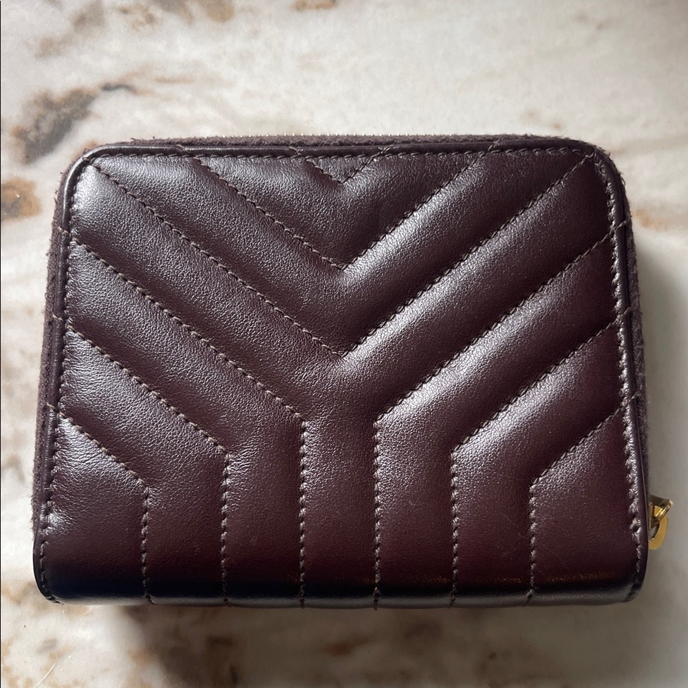 Saint Laurent Quilted Joan Zip Around Wallet - Picture 3 of 9